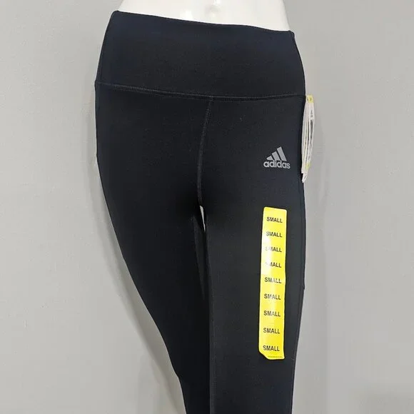 Adidas  High Waist 7/8 3-Stripe Active Tight with Pocket Leggings - Picture 3 of 9